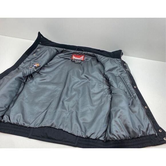 Vintage Marker Salt Lake 2002 Winter Olympics Mock Neck Ski Vest Black Medium - Picture 4 of 5